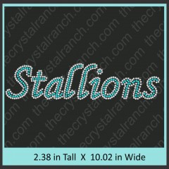 Stallions Rhinestone Transfer CRT339