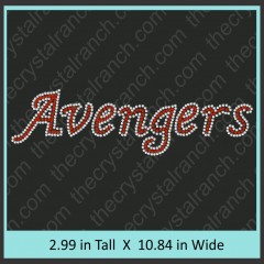 Avengers Rhinestone Transfer CRT342