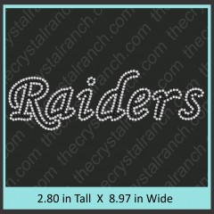 Raiders Rhinestone Transfer CRT344