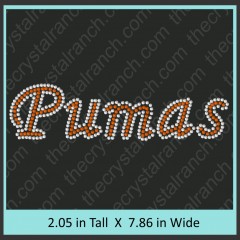 Pumas Rhinestone Transfer CRT349