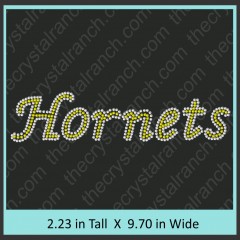 Hornets Rhinestone Transfer CRT351