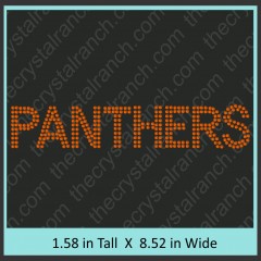 Panthers Rhinestone Transfer CRT358
