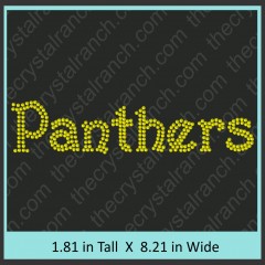 Panthers Rhinestone Transfer CRT359