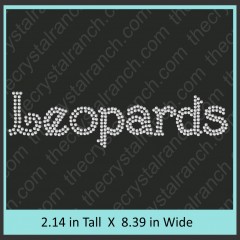 Leopards Rhinestone Transfer CRT362