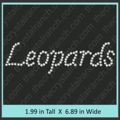 Leopards Rhinestone Transfer CRT363
