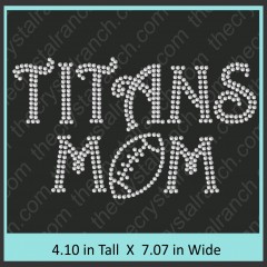 Titans Mom Rhinestone Transfer CRT365