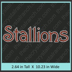 Stallions Rhinestone Transfer CRT373 