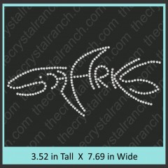 Sharks Rhinestone Transfer CRT407