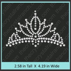 Crown Rhinestone Transfer CRY020c