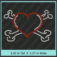 Heart and Crossbones Transfer CRY022