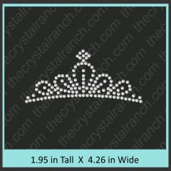 Tiara Rhinestone Transfer CRY024c