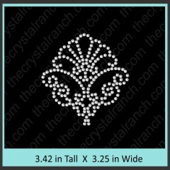 Shell Rhinestone Transfer CRY151c
