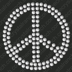 DY185 Peace Rhinestone Decal