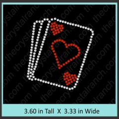 Cards Rhinestone Transfer CRY186ck