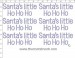 Santa's Little Ho Ho Ho - Petite (6) Rhinestone Transfer CRK140