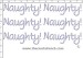 Naughty! - Petite (6) Rhinestone Transfer CRK144