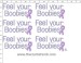 Feel Your Boobies - Petite (6) Rhinestone Transfer CRK149