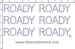Roady - Petite (6) Rhinestone Transfer CRK154