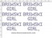 Brewski Girl - Petite (6) Rhinestone Transfer CRK155