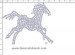 Running Horse Rhinestone Transfer CRR069