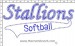 Stallions with Banner Rhinestone Transfer CRT372
