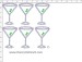 Martini Rhinestone Transfer CRY207ck