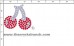 Cherries Rhinestone Transfer CRY210ck