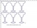Margarita Glass Rhinestone Transfer CRY248c