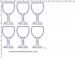 Wine Glass Rhinestone Transfer CRY249c