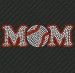 DS004 Baseball Mom Rhinestone Decal