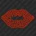 DY230 Lips Rhinestone Decal