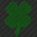 DY243 Shamrock Rhinestone Decal