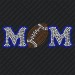D009 Football Mom Rhinestone Decal