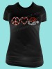 Peace Love and Santa Rhinestone Tee TH002 