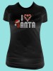 I Love Santa Rhinestone Tee TH079