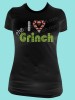 I Love the Grinch Rhinestone Tee TH080