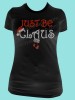 Just Be Claus! Rhinestone Tee TH085