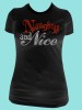 Naughty and Nice Rhinestone Tee TH152