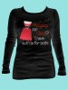 Naughty or Nice I have a Outfit for Both Rhinestone and Glitter Tee THV005