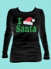 I Love the Santa Glitter Tee THV009