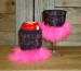 Fight Like a Girl Rhinestud Drink Koozie KG132