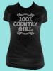 100% Country Girl Rhinestone Tee TR110