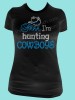 Shhh I'm Hunting Cowboys Rhinestone Tee TR116