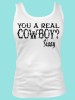 You a Real Cowboy Sissy Rhinestone and Screen Print Tee TRS023