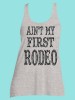 Ain't My First Rodeo Rhinestone and Screen Print Tee TRV040