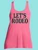 Let's Rodeo Glitter and Rhinestone Tee TRV048