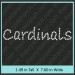 Cardinals Rhinestone Transfer CRT119