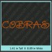 Cobras Rhinestone Transfer CRT120
