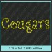 Cougars Rhinestone Transfer CRT127