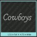 Cowboys Rhinestone Transfer CRT132